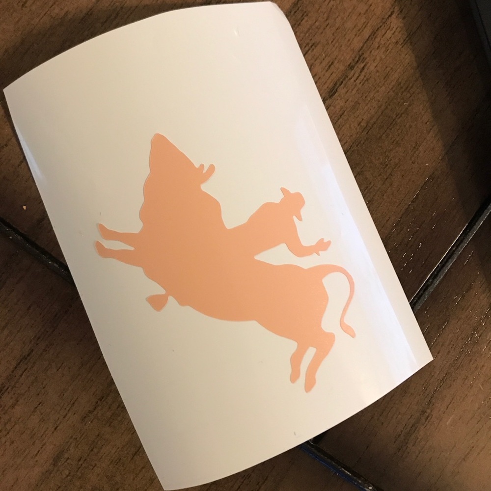 Bull rider sticker